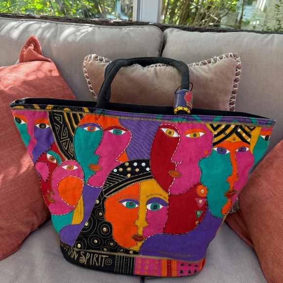 Colorful Laurel Burch WOMAN SPIRIT Tote Bag!NWOT! - Picture 11 of 15